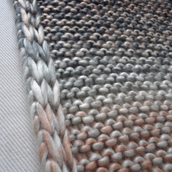 Garage. Cowl Neck Scarf. Greys & Pinks - Picture 11 of 16